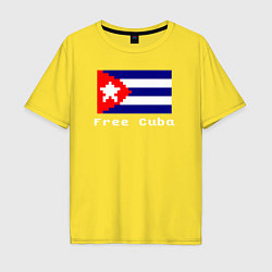 Мужская футболка оверсайз Free Cuba