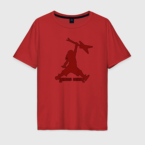 Мужская футболка оверсайз Dimebag Darrell / Красный – фото 1