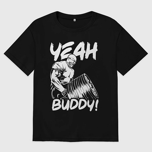 Мужская футболка оверсайз Ронни Коулман / Черный – фото 1