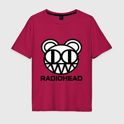 Мужская футболка оверсайз Radiohead logo bear