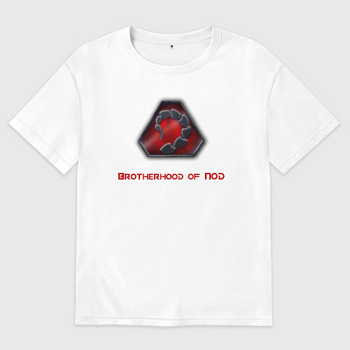 Мужская футболка оверсайз Command & Conquer: Братство НОД / Белый – фото 1