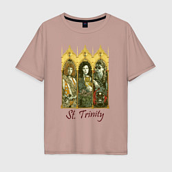 Футболка оверсайз мужская St trinity, цвет: пыльно-розовый