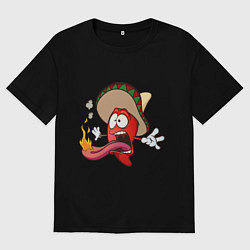 Мужская футболка оверсайз Горячий мексиканский перец