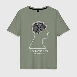 Футболка оверсайз мужская Joy Division - Disorder, цвет: авокадо