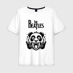 Мужская футболка оверсайз The Beatles - rock panda
