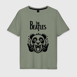 Мужская футболка оверсайз The Beatles - rock panda