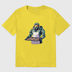 Мужская футболка оверсайз Мастер Чиф halo