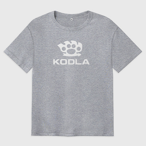 Мужская футболка оверсайз Skoda Kodla / Меланж – фото 1