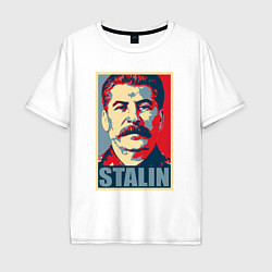 Мужская футболка оверсайз Face Stalin