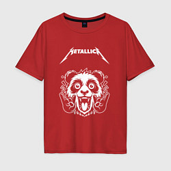 Мужская футболка оверсайз Metallica rock panda