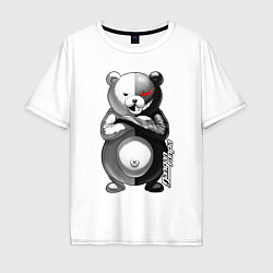 Мужская футболка оверсайз Монокума - Danganronpa