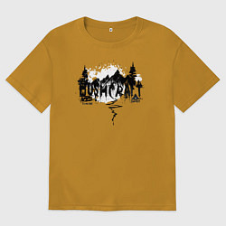 Мужская футболка оверсайз Бушкрафт - Основы выживания