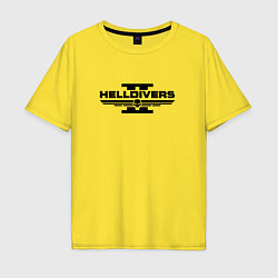 Мужская футболка оверсайз Helldivers 2: Logo