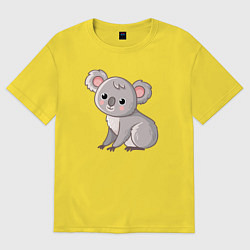 Мужская футболка оверсайз Cute koala