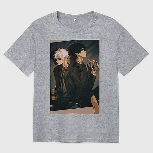 Мужская футболка оверсайз Гуан Лу Сяоши Чэн / Меланж – фото 1