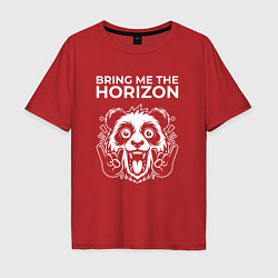 Мужская футболка оверсайз Bring Me the Horizon rock panda