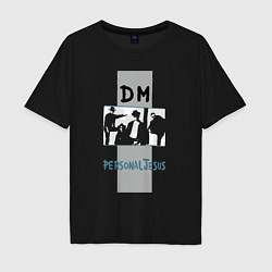 Мужская футболка оверсайз Dm personal jesus music