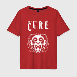 Мужская футболка оверсайз The Cure rock panda