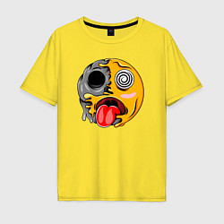 Футболка оверсайз мужская Гипносмайл emoji, цвет: желтый
