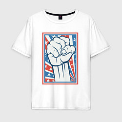 Мужская футболка оверсайз USA revolution
