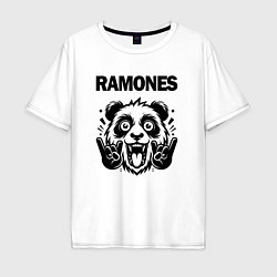 Мужская футболка оверсайз Ramones - rock panda