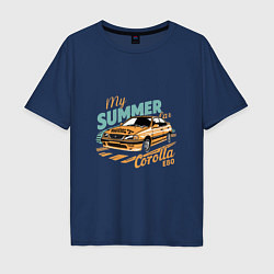 Мужская футболка оверсайз My Summer Car Toyota Corolla