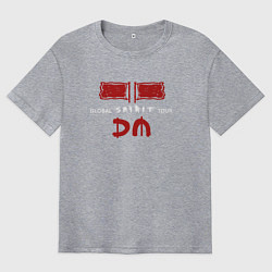 Футболка оверсайз мужская Depeche Mode - spirit style, цвет: меланж