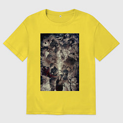 Мужская футболка оверсайз Магическая битва Мэгуми Фусигуро Сукуна