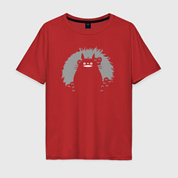 Мужская футболка оверсайз Smiling Totoro