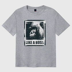 Мужская футболка оверсайз Like a boss