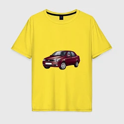 Футболка оверсайз мужская Fiat Albea, цвет: желтый