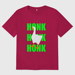 Футболка оверсайз мужская Untitled goose game green, цвет: маджента