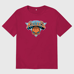 Футболка оверсайз мужская New York killers, цвет: маджента