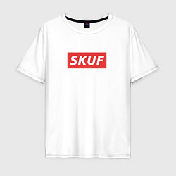 Футболка оверсайз мужская Skuf - trend, цвет: белый