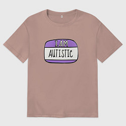 Мужская футболка оверсайз Аутист