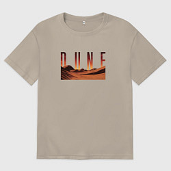 Мужская футболка оверсайз Дюна - пески
