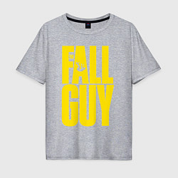 Футболка оверсайз мужская The fall guy logo, цвет: меланж