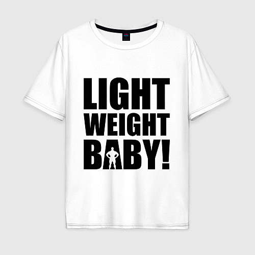 Мужская футболка оверсайз Light weight baby / Белый – фото 1