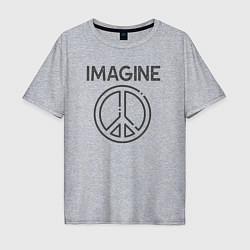 Мужская футболка оверсайз Peace imagine