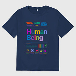 Мужская футболка оверсайз Человеческое существо - human being