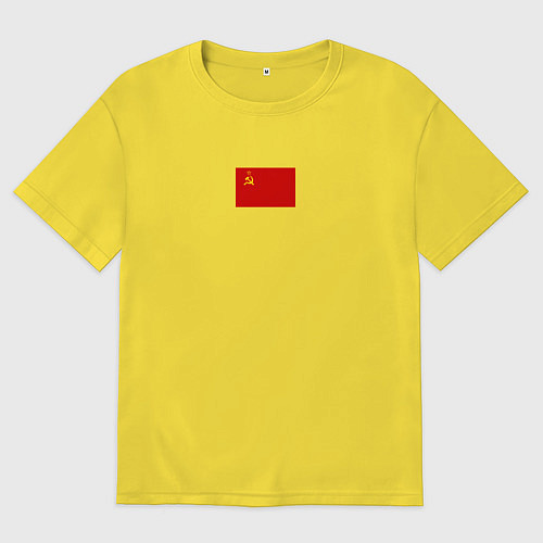 Мужская футболка оверсайз Советы минимализм / Желтый – фото 1