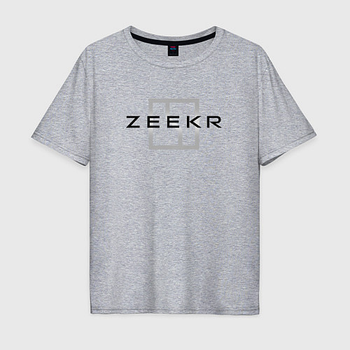 Мужская футболка оверсайз Zeecr - auto / Меланж – фото 1