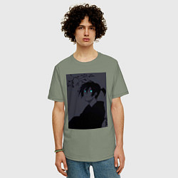 Футболка оверсайз мужская Бездомный бог Ято, цвет: авокадо — фото 2