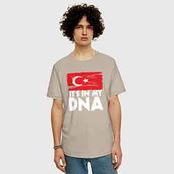 Футболка оверсайз мужская Турция в ДНК, цвет: миндальный — фото 2