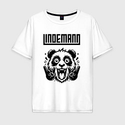 Мужская футболка оверсайз Lindemann - rock panda