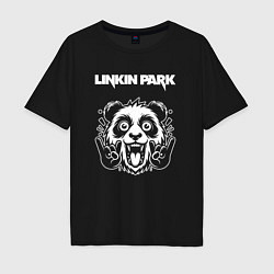 Мужская футболка оверсайз Linkin Park rock panda