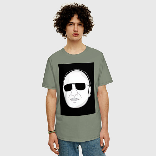 Мужская футболка оверсайз Чиназес в очках мем / Авокадо – фото 3