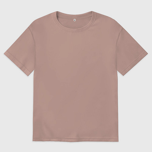 Мужская футболка оверсайз Insecurity неуверенный / Пыльно-розовый – фото 1