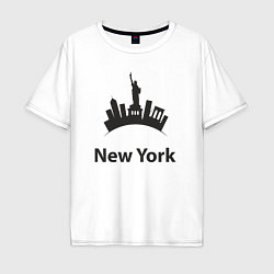 Мужская футболка оверсайз New York mood