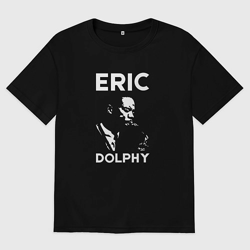 Мужская футболка оверсайз Tribute to Eric Dolphy / Черный – фото 1